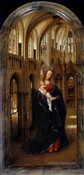 Madone dans l’église Renaissance Jan van Eyck Peinture à l'huile